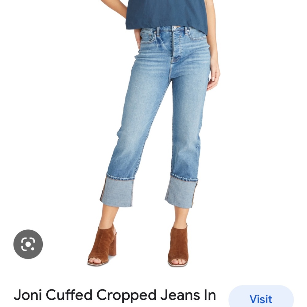 COPY - VIGOSS Stevie Cuffed Cropped Straight Leg Jeans